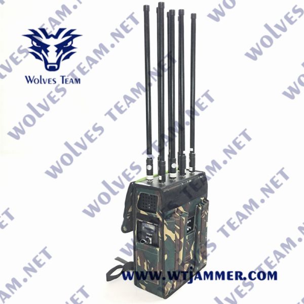 80 Watt EOD Backpack Signal Jammer 4G 5G GSM Manpack RF Signal Jammer