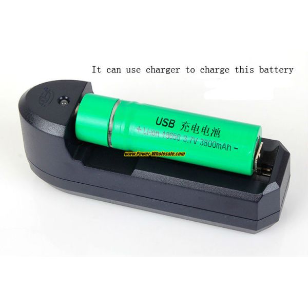 3.7V Li-ion 18650 3800mAh rechargeable standard usb battery rechargeable 18650 usb battery