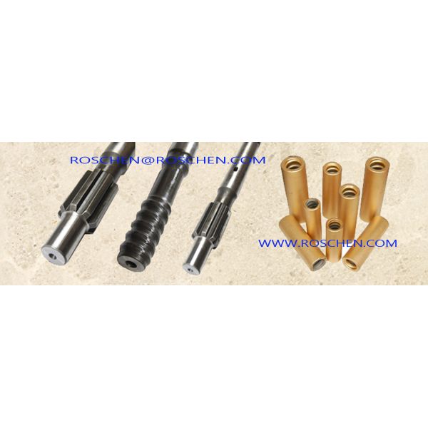 Buy Zambia Copper Mine Top Hammer Drilling T38 Drill Coupling With Extension Drill Rod at wholesale prices