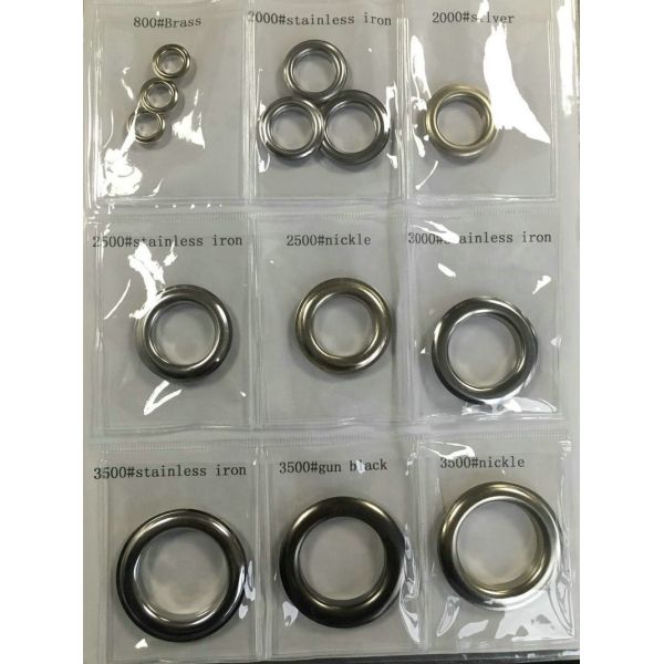 Wholesale Iron/Brass /Aluminum /Satinless steel Round electronic eyelets garment metal eyelets and grommets