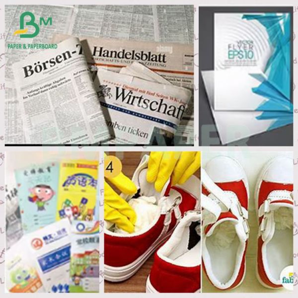 42g Moisture Proof Smooth Good Printability Newsprint Paper Roll