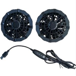 Japanese Brush Motor Air Conditioning Vest Fan Small Two Fans In One Lightweight