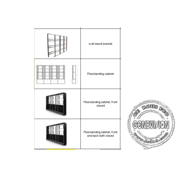 55inch Samsung Panel Infrared Touchscreen DID Video Wall , High Brgithness 3.5mm Bezel Big Screen Wall Stand