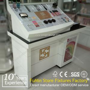 Quality wholesale cosmetic display cabinet and showcase /wood makeup cabinet for sale