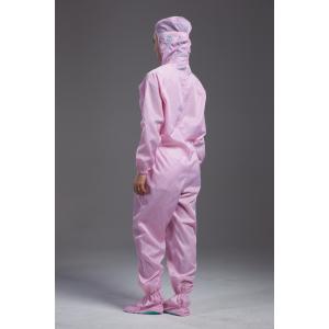 Anti static autoclavable sterilization ESD cleanroom pink coverall with hood in
