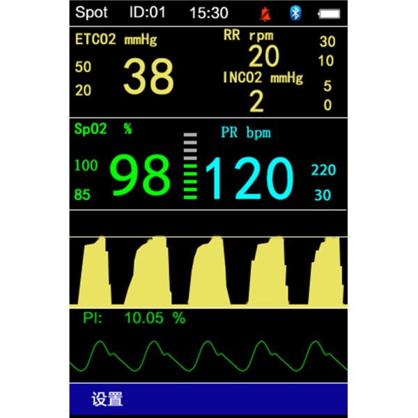 Infant Neonate Portable End Tidal Co2 Monitor 110V-240V PC100SE CE ISO