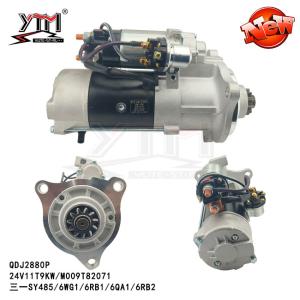 Quality QDJ2880P Starter Motor For SY485 24V 11T 9KW M009T82071 for sale