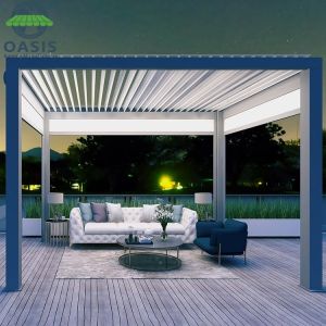 Eco-Friendly Easily Assembled Rodent Proof Aluminum Louvered Bioclimatic Pergola