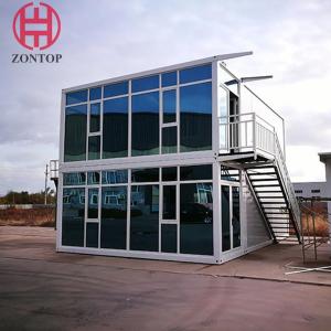 Zontop Container House Custom Roof Stairs Luxury Prefabricated Houses Container
