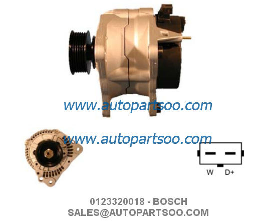 Buy 0123320018 0986040330 - BOSCH Alternator 12V 90A Alternadores at wholesale prices