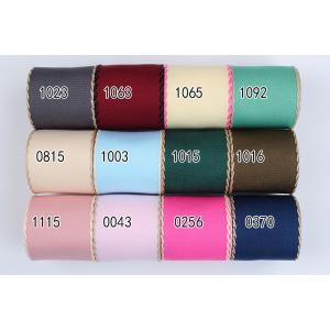10mm-38mm Stitched Polyester Grosgrain Ribbon ISO9001 Solid Pattern