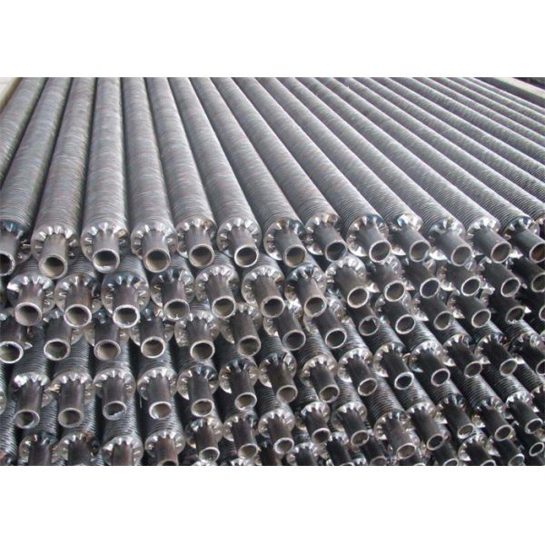 Serrated Carbon Steel Titanium Spiral Finned Tube For Boiler Economizer ASME Standard