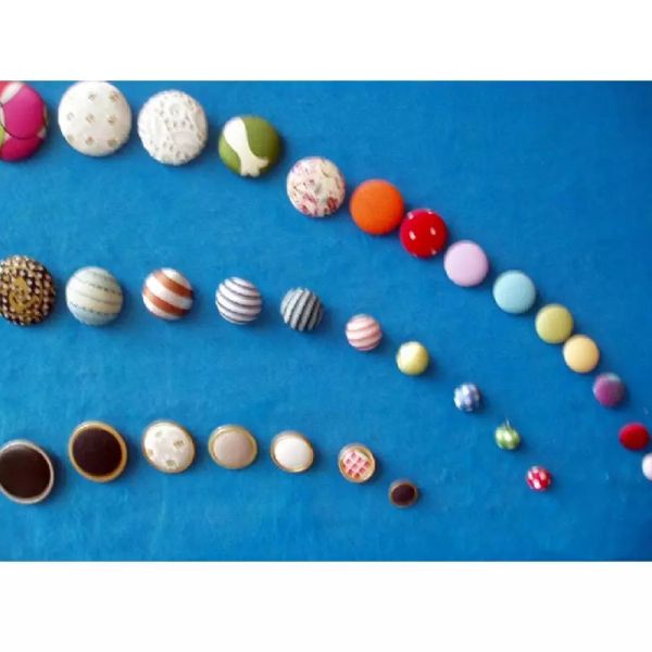 Wholesale DIY Aluminum Metal Shank shell Buttons Fabric Covered Buttons