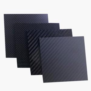 Plate CNC Custom Machining Carbon Fiber with 3K Twill Plain Design and Press