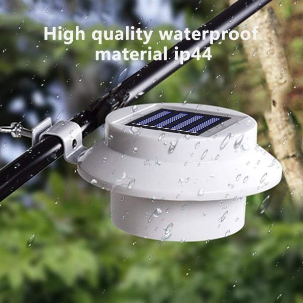Garden waterproof solar gutter light