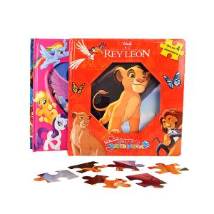 Custom Cardboard DIY Puzzle Book Hot Stamping For Kids