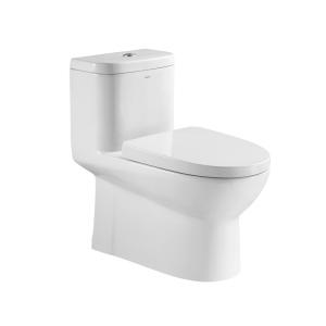 Round Bowl 1.1GPF One Piece Toilets Siphon Flush 4L