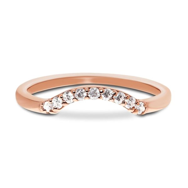 Buy Prettiest Real Diamond Fancy Promise Rings 14K Rose Gold Jewelry at wholesale prices