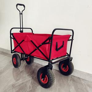 Customizable Logo Folding Wagon Cart Heavy Duty 80kg Load Capacity