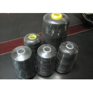 Black Polyester Coats Sewing Thread High Tenacity , Small Cones