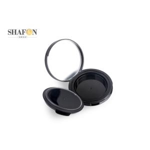 Black ABS Empty Cushion Foundation Case , Refillable Cosmetic Compact Packaging