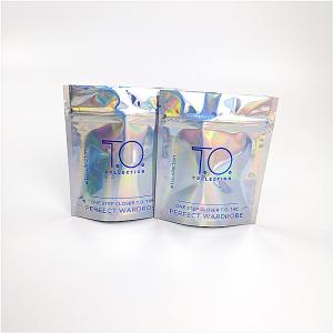 Laminated Foil Cosmetic Cosmetic Packaging Bag Heat Seal Hologram Custom