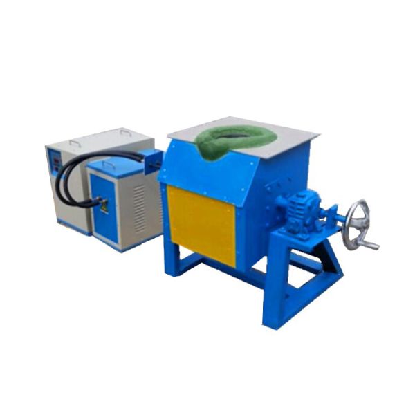 Buy 110KW Tilting Crucible Aluminum Scrap Melting Furnace Medium Frequency at wholesale prices