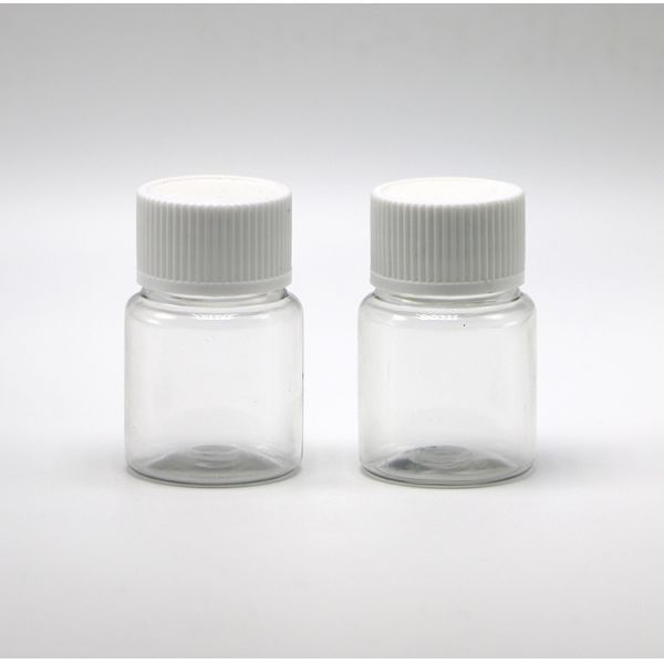 Medicinal Packaging 35ML PET Small Plastic Pill Bottle with Customizable Color Caps