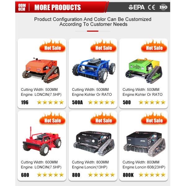 China Manufacture Commercial Zero Turn Mower Autonomous Sickle Bar Lawn Mower Remote Control Slope Mower Professional for Sale