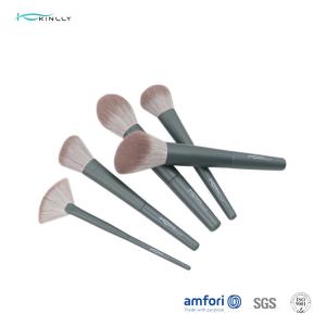 Nylon Hair BSCI Aluminum Ferrule Cosmetic Brush Set 10pcs