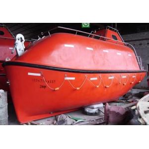Quality 20 Persons Fiberglass Freefall Lifeboat with Lifeboat Davit for sale