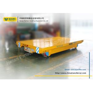 Flatbed Material Handling Electric 3t Rail Transfer Cart Heavy Duty
