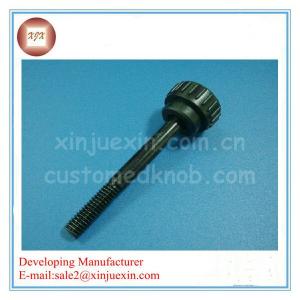 Machine PA6 plastic steel rod round black 26mm knob