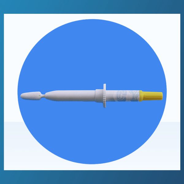 FDA Sample Collection Sterile Cotton Swab Medical Grade Foam Tip Female Cervical