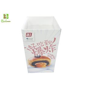 Quality Supermarketing Cardboard POS Display , Dessert Corrugated Cardboard Display Boxes for sale