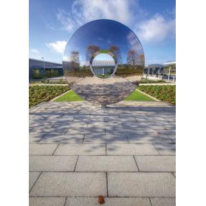 Morden Highly Polished Stainless Steel Sculpture Torus For Lawn Featuring