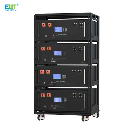 Buy 51.2V 200Ah Solar Battery Lithium Iron Phosphate Rack Type Energy Storage with RoHS Certification and RS232 Communication at wholesale prices