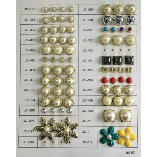 2020 hot designs pearl color plastic screw rivets for shoes ,bag decoration