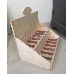 Customized Logo Counter Top Wooden Display Box 458 * 270 * 400mm For Retail