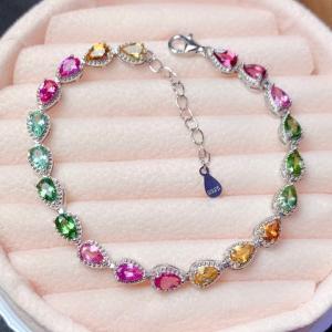 Copper Zircon 18k Stainless Steel Bracelets Gold Plated Diamond Women Bracelet