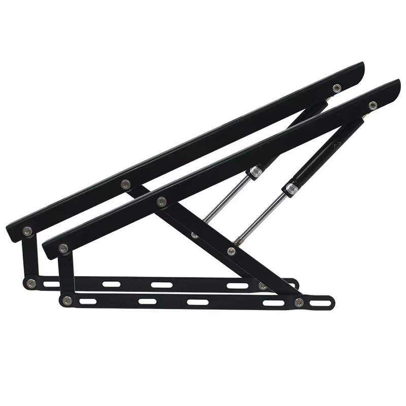 Hardware Mechanism Pneumatic Lifting Hydraulic Heavy-Duty Storage Bed Frame Hinge Bracket Bed Gas Spring Lifter