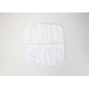 100 Organic Cotton Baby Washcloths , 370GSM Velour White Baby Washcloths
