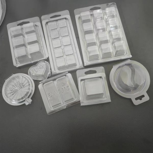 Different Shape Wax Clamshell Packaging Clear Blister Wax Melt Clamshells Packaging