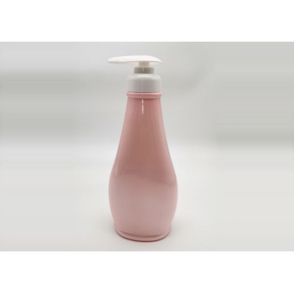 Buy 500ml Round PET Plastic Cosmetic Bottles With Lotion Pump at wholesale prices