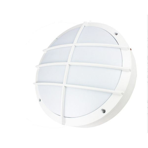 85-265V round LED Bulkhead Light CE Rohs , 300x300x80mm 50 Hz ip65 bulkhead light Waterproof 5 years warranty