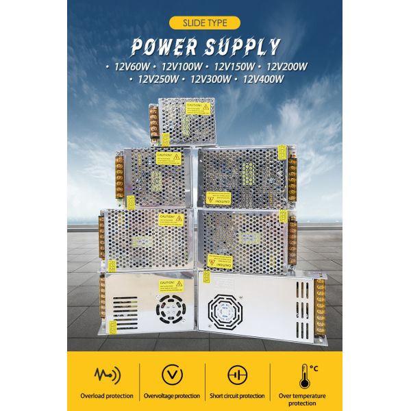 SMPS PSU Switching Power Supply DC Adaptor Mode AC Module LCD Switch 12V Power Supplies