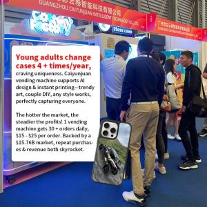 Compact Android Phone Case Printing Vending Machine with Multiple Payment