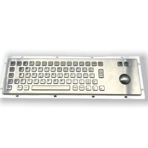 Stainless Steel Mechanical Industrial PC Keyboard With Trackball Maintenance