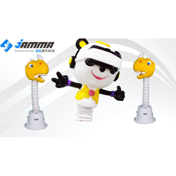 Coin Operated 9D Virtual Reality Simulator Movie Player Kids Dinosaur Head