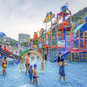 Residential Playground And Splash Pad OEM ODM Water Splash Playground